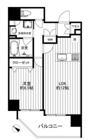 間取り9 1LDK 48.30㎡ 8階 賃料¥239,000 管理費¥10,000 敷金0ヶ月 礼金0ヶ月 5月上旬入居予定